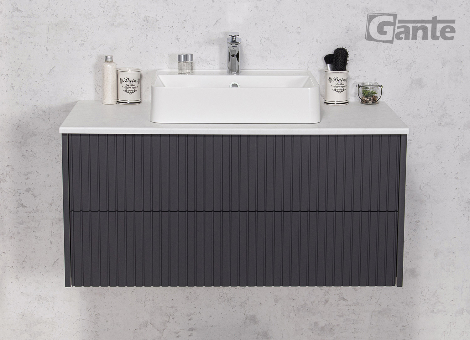 Graphite vanity unit Carlow