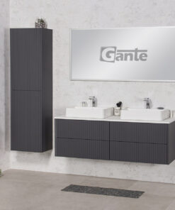 140cm graphite vanity unit