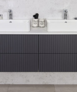 140cm graphite vanity unit