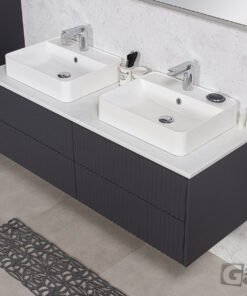 140cm graphite vanity unit