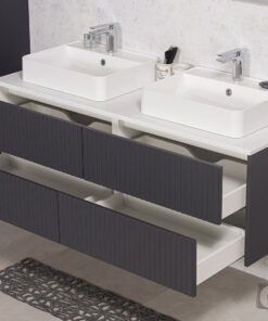 140cm graphite vanity unit