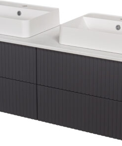 140cm graphite vanity unit