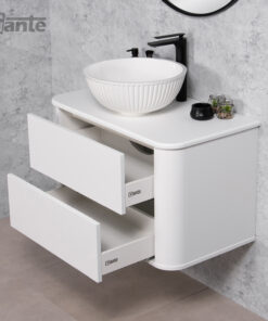 White vanity unit Drogheda, double sink
