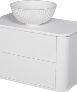 White vanity unit Drogheda, double sink