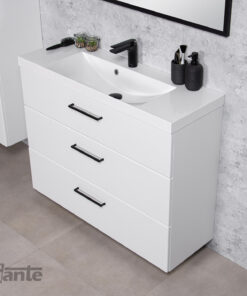 100cm white vanity unit Waterford