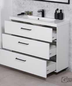 100cm white vanity unit Waterford