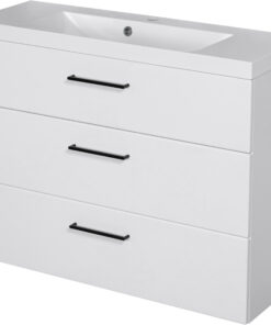 100cm white vanity unit Waterford