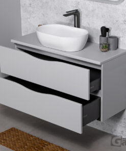 Light grey vanity unit Waterford