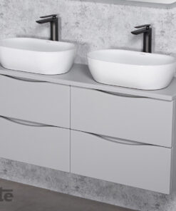 120cm light grey vanity unit Cork