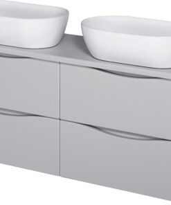 120cm light grey vanity unit Cork