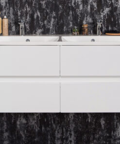 Vanity Unit Esto 120 cm, double sink, White
