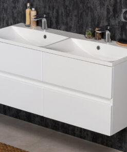 Vanity Unit Esto 120 cm, double sink, White