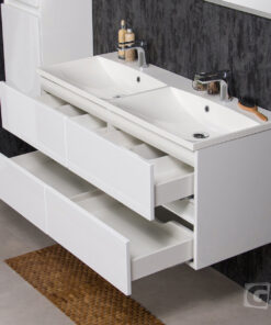 Vanity Unit Esto 120 cm, double sink, White