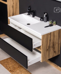 Vanity Unit Esto 100 cm, Black