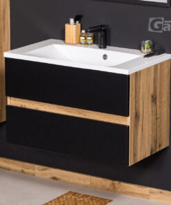 Vanity Unit Esto 80 cm, Black