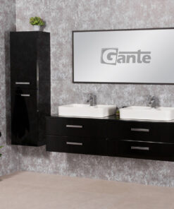 Vanity Unit Focus 160/4cm, 2L, Black