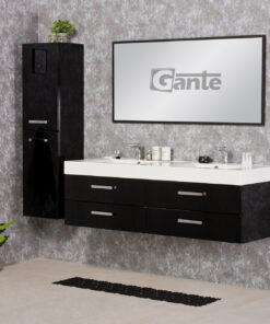 Vanity Unit Focus 160cm/4, 2N, Black
