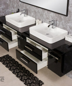Vanity Unit Focus 210cm/4, Black - Image 3