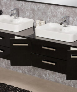 Vanity Unit Focus 210cm/4, Black - Image 4