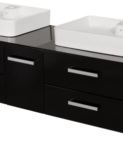 Vanity Unit Focus 210cm/4, Black - Image 5