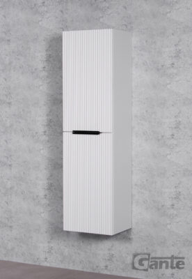 White storage unit Cork