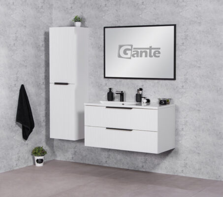 Asymetric vanity unit