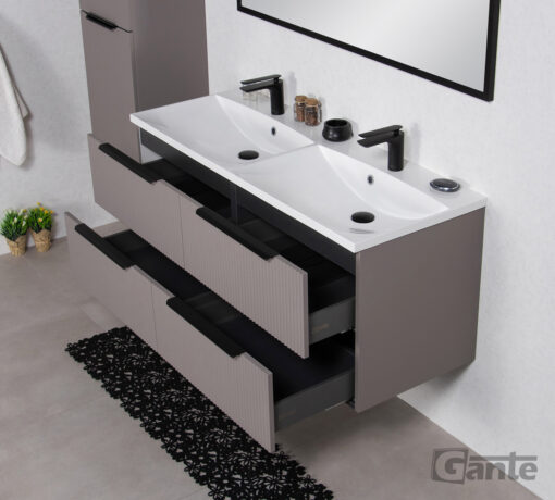 Vanity Unit Sydney 120/4, Taupe - Image 4