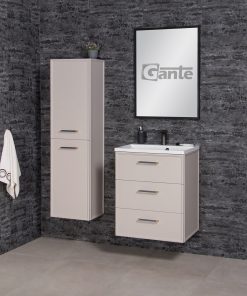 60cm beige vanity unit
