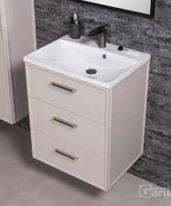 60cm beige vanity unit