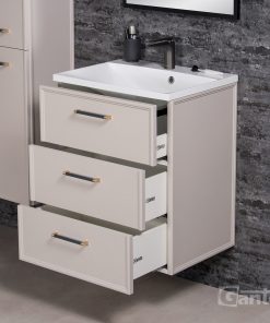 60cm beige vanity unit