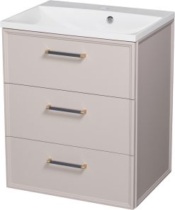 60cm beige vanity unit