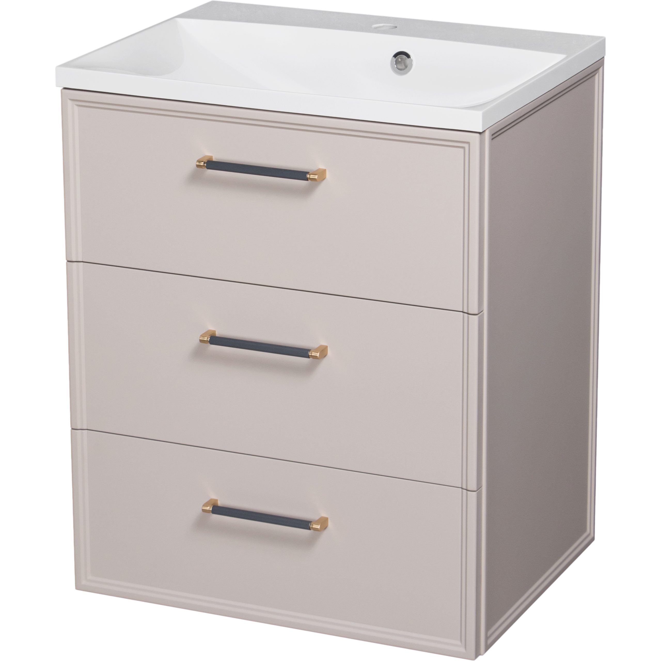 60cm beige vanity unit
