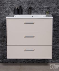 beige vanity unit