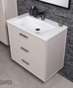 beige vanity unit