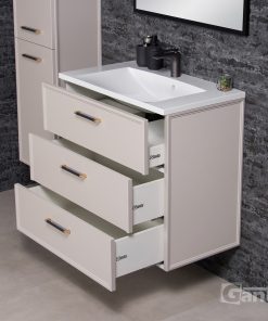 beige vanity unit
