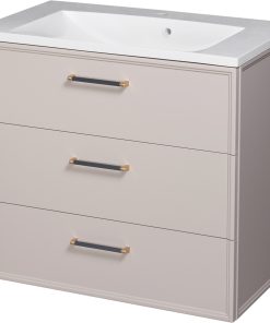 beige vanity unit