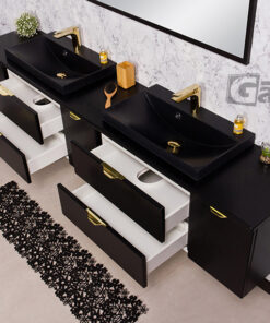 Vanity Unit Victa 210cm, Black