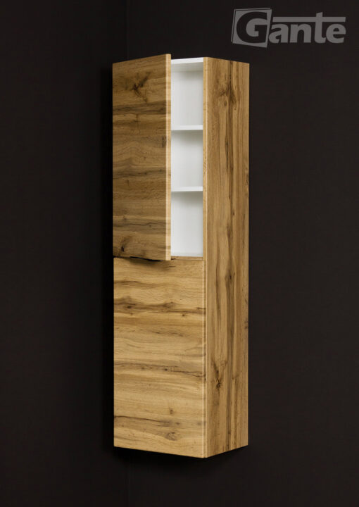 oak bathroom storage unit