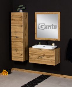 800mm oak vanity unit