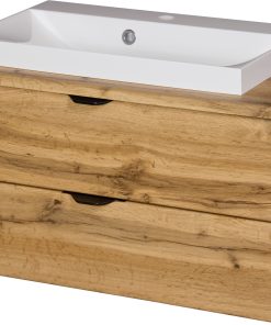 800mm oak vanity unit Cork
