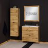 800mm oak vanity unit