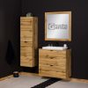 800mm oak vanity unit