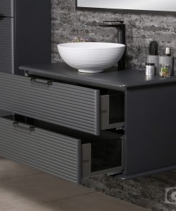 100mm anthracite vanity unit