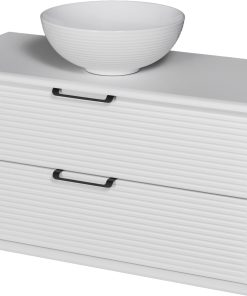 1000mm white vanity unit