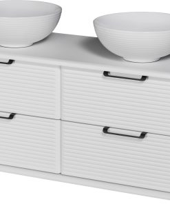 1200mm white vanity unit