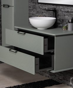 green vanity unit 1000mm