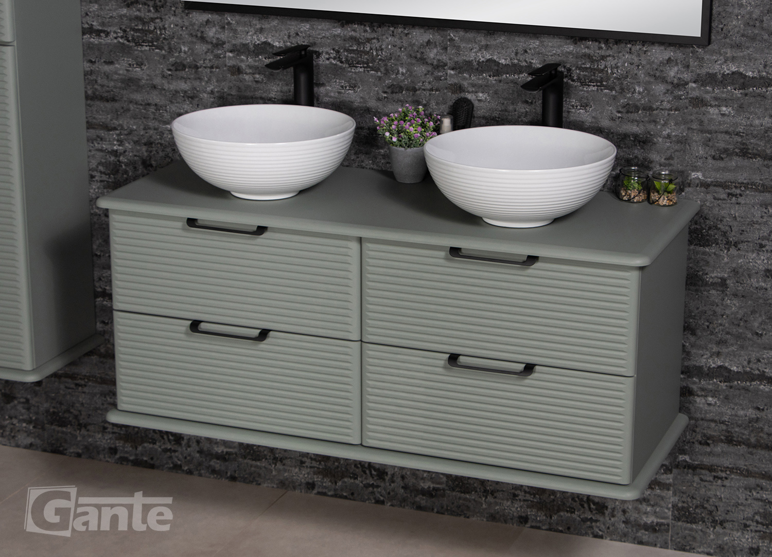 1200mm sage vanity unit
