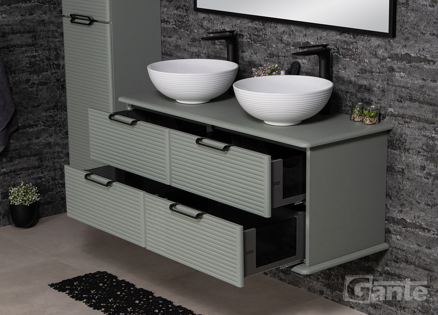 1200mm sage vanity unit