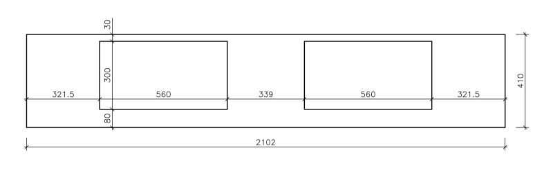 Instructions for sink cut-out