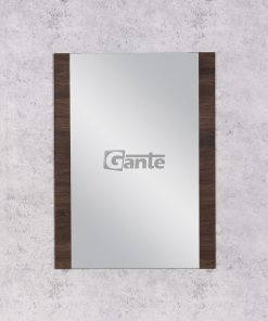 Walnut framed mirror